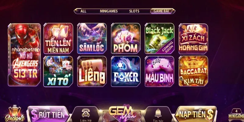 Sảnh cá cược game bài trực tuyến
