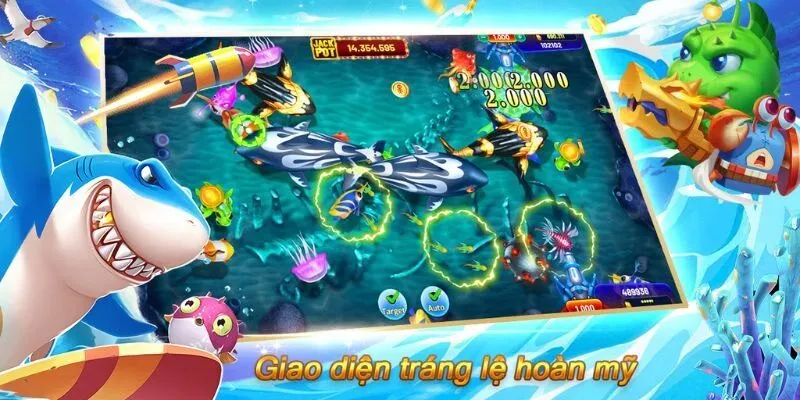 Trải nghiệm hấp dẫn cùng các trò bắn cá